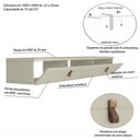 Ver imagem 3 de Rack Suspenso Line 1600 - Off White