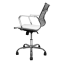 Ver imagem 6 de Kit 2 Cadeiras de Escritório Cliente Diretor Charles Eames Eiffel Esteirinha Stripes Branca