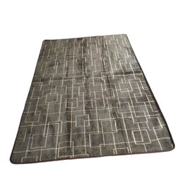 TAPETE JACQUARD SALA LUXUOSO 2,00X1,30 - QUADRICULADO MARROM - 2