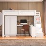 Cama Alta Office Adulto com Roupeiro e Escrivaninha Moon Yescasa - 5