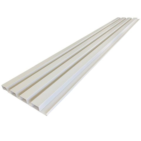 Painel Decorativo Ripado de Pvc Placa 270cmx15cm Bariri - Tk:branco