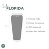 Vaso Decorativo Fibra de Vidro Florida P 65cm Preto Fosco - 4