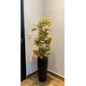 Vaso Decorativo Fibra de Vidro Florida P 65cm Preto Fosco - 2