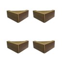 Ver imagem 4 de Pé Madeira Canto Imbuía Rústico Sofá 15cm 6cm Kit 4 Pézinhos