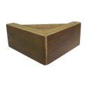 Ver imagem 2 de Pé Madeira Canto Imbuía Rústico Sofá 15cm 6cm Kit 4 Pézinhos