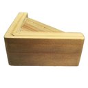 Ver imagem 5 de Pé Madeira Canto Imbuía Rústico Sofá 15cm 6cm Kit 4 Pézinhos