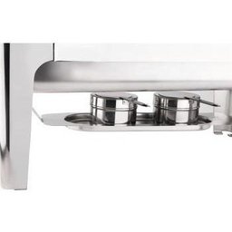 Rechaud Hercules Inox 9 L 2 Cubas Reforçado Tampa Basculante - 3