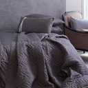 Ver imagem 3 de Jogo de Cama Algodão Queen 400 Fios Barcelona Zinc Blue Gardenia