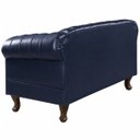 Ver imagem 4 de Namoradeira Chesterfield Duque 2 Lugares em Corano Azul Marinho