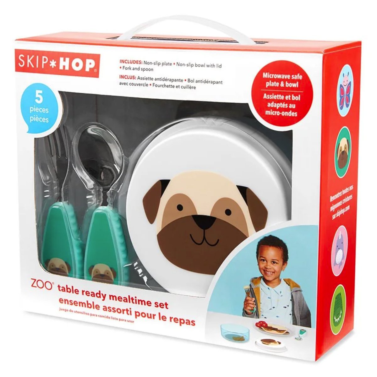 Kit de Alimentação Skip Hop Zoo Cachorro Pug - 2