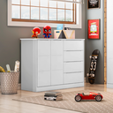 Ver imagem 1 de Cômoda Infantil Eloá Branca _ Phoenix Baby