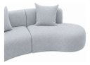 Ver imagem 5 de Sofá Modular Curvo 360cm Orgânico Virginia Bouclé Prata