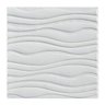 PLACA 3D ESPUMA ONDA BRANCO 60X60 7MM - 2