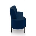 Ver imagem 5 de Sofá Living Decorativo 2 Lugares 1,35m Katara Veludo Azul G33 - Gran Belo