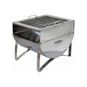 Ver imagem 1 de Churrasqueira Campeira em Aço Inox Com Grelha 40x35x33cm Duralar F045TOM