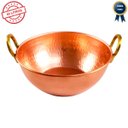 Ver imagem 2 de Tacho em Cobre Puro Artesanal Alças em Bronze - 3 Litros