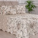 Ver imagem 1 de Kit Cobre Leito Casal Dupla Face Ultra Lisse 210x230cm 100% Poliéster Bene Casa Bege