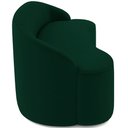 Ver imagem 7 de Sofá 3 Lugares Curvo Sala de Estar Living Lótus D02 Veludo Verde Musgo 210 cm C-303 - Lyam Decor