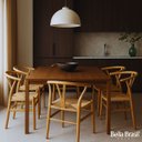 Ver imagem 2 de Cadeira Wishbone em Madeira Maciça