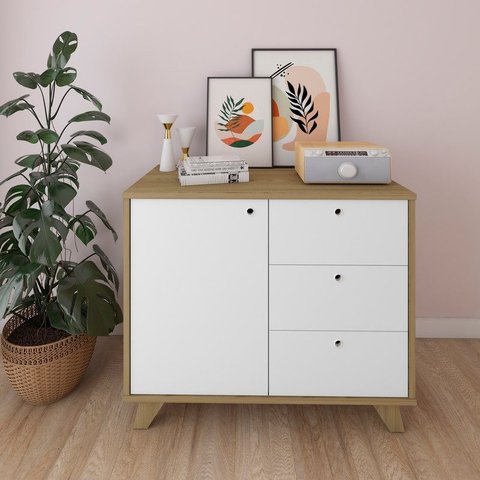 Balcão Lugano - Olmo/branco 6217