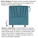 Ver imagem 5 de Cabeceira Estofada Cama Casal Queen Size 160 Cm Louise Suede:azul Turquesa