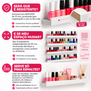Ver imagem 6 de Prateleiras Porta Esmaltes Parede 50cm Expositor Manicure - Branco