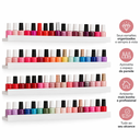 Ver imagem 2 de Prateleiras Porta Esmaltes Parede 50cm Expositor Manicure - Branco