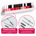 Ver imagem 5 de Prateleiras Porta Esmaltes Parede 50cm Expositor Manicure - Branco