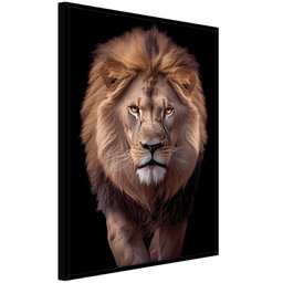 Quadro Decorativo Leão Judá Sala Quart Moldura CxAlta 100x66 Arte na Arte Moldura Preta - 3