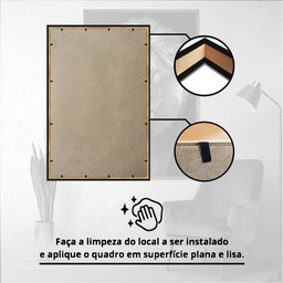 Quadro Decorativo Leão Judá Sala Quart Moldura CxAlta 100x66 Arte na Arte Moldura Preta - 6