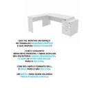 Ver imagem 7 de Conjunto Mesa Pedestal em L + Cadeira de Escritório Ergonômica Netmobil