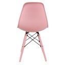 Ver imagem 4 de Cadeira Eames Rosa em Polipropileno com Pés para Sala de Jantar Cozinha e Escritório