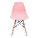 Ver imagem 2 de Cadeira Eames Rosa em Polipropileno com Pés para Sala de Jantar Cozinha e Escritório