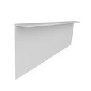 Ver imagem 1 de Perfil Rodapé Invertido, Mod "l", Alumínio Epóxi Branco Fosco , 13 X 50 X 3000 Mm