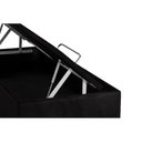 Ver imagem 2 de Cama Box Baú Casal Universal Suede Nero Black (138x188x35) - Ortobom