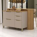 Ver imagem 1 de Bancada de Cozinha para Ilha 100% Mdf com Tampo 164cm Lumina Luciane Móveis