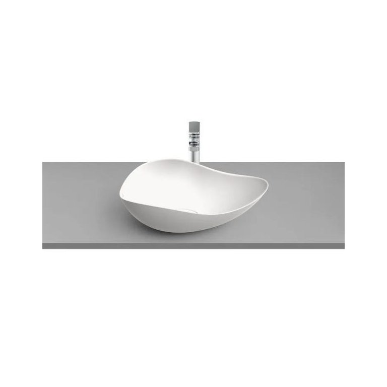 CUBA DE APOIO OVAL 540X375MM RUY OHTAKE BRANCO