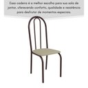 Ver imagem 5 de Kit 6 Cadeiras Ilhabela Estrutura em Aço Marrom Tecido Creme