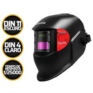 Máscara de Solda Escurecimento Automatico Fixa Profissional Galzer