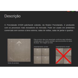 Porcelanato Realce 61x61 A 61029 Retificado Patchwork Acetinado - 6