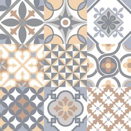 Porcelanato Realce 61x61 A 61029 Retificado Patchwork Acetinado - 1