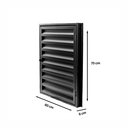 Ver imagem 3 de Alçapão Janela Laminada Porta com Dobradiça - Vettoretti:preto