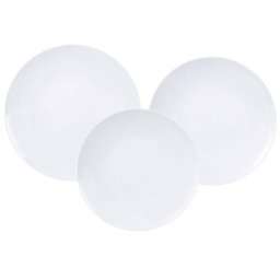 Aparelho de Jantar 18 Peças Tramontina Leonora Porcelana Branca Leve Cupê Mesa Posta Sopa Caldos - 1 Aparelho de Jantar 18 Peças Tramontina Leonora Porcelana Branca Leve Cupê Mesa Posta Sopa Caldos - 1