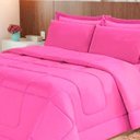 Ver imagem 2 de Jogo de Cama 6 Peças Aconchego Dupla Face Casal Queen Pink Casa Dona