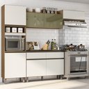 Ver imagem 2 de Cozinha Compacta Completa Raquel Balcão com Tampo Carvalho/Off White