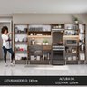 Armário de Cozinha Completa 325cm Rustic/Preto Emilly Joy Madesa 01 - 6