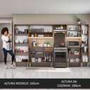 Ver imagem 6 de Armário de Cozinha Completa 325cm Rustic/Preto Emilly Joy Madesa 01