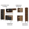 Armário de Cozinha Completa 325cm Rustic/Preto Emilly Joy Madesa 01 - 5