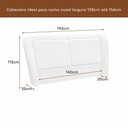 Ver imagem 2 de Cama Japonesa com Cabeceira Blind Seo Casal Courino Caramelo | Bege - Sallar Home