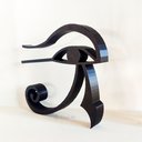 Ver imagem 3 de Olho de Hórus Egito - 15 Cm de Altura, Sala Decorada, Decoração Egipcia Mesa - Toque 3d - Cor: Preto